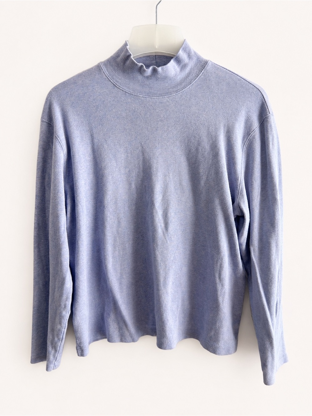 Pendleton Lavender / Soft Purple Mock Neck Turtleneck Sweater XL